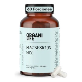 Organilife Magnesio 120 Cápsulas Tipos