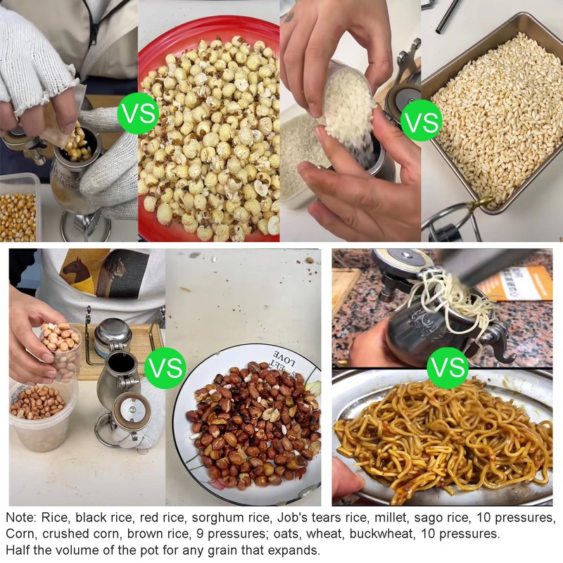 Hand Popcorn Machine, 100ml High Pressure Popcorn Maker, Chinese Traditional