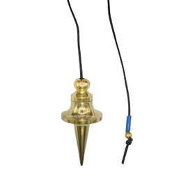 Amazing Gemstone-Péndulos de Metal curativos para adivinación, cono de disco dorado, péndulo de cobre de acero de punta larga, péndulo de Bronce de alta energía, Péndulos de Mesa MP63