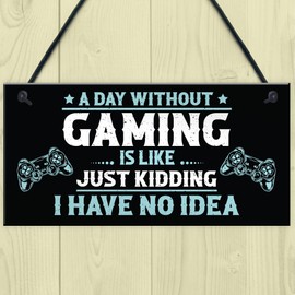 Red Ocean Gamer Gift For Christmas Gaming Sign For Boys Bedroom Funny Gaming Gifts For Gamer Son Brother Christmas Gifts For Boys