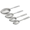 Norpro Stainless Steel 4 Pc Measuring Cup Scoop Shaped Set