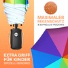 STYNGARD Regenschirm Kinder mit Sicherheitsreflektoren - Regenschirm Kinder Schulranzen Modell