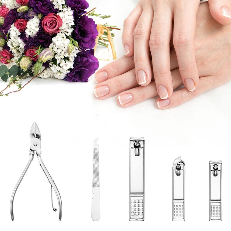 Cater Manicure, Nail Clippers Set of 12Pcs, Professional Grooming Kit,