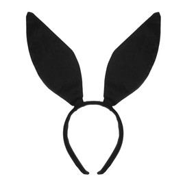 Ankelesz Cute Rabbit Ears Hairbands Easter Bunny Ear Headbands Women Easter Hairbands for Cosplay Party Favor Costume (Black)