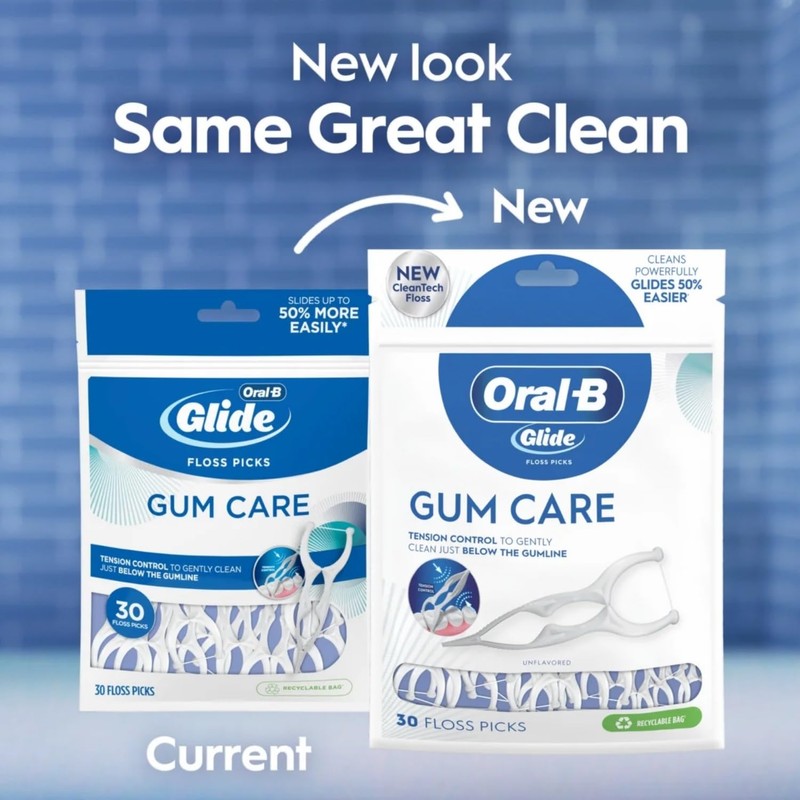 Glide Pro-Health Advanced Floss Picks 30 Ea (Pack of 5)