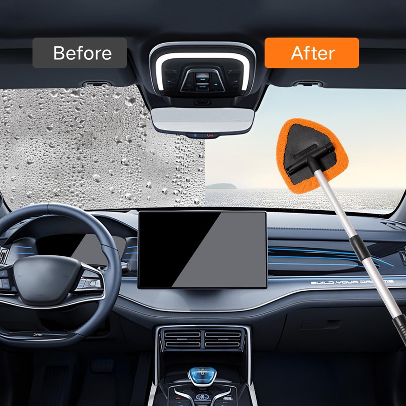 Qydipclin 11pcs Windshield Cleaner Tool, Car Window Cleaning Wash Kit
