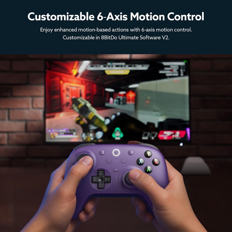 8BitDo Ultimate 2 Wireless Controller, Purple