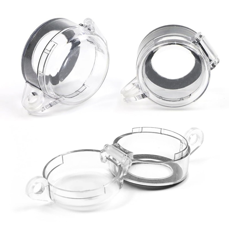 HiLKCO 1.18in (30mm) Transparent Lockout Box for Emergency Stop Wall