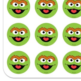 Sesame Street Oscar The Grouch Face Planner Calendar Scrapbooking Crafting Stickers