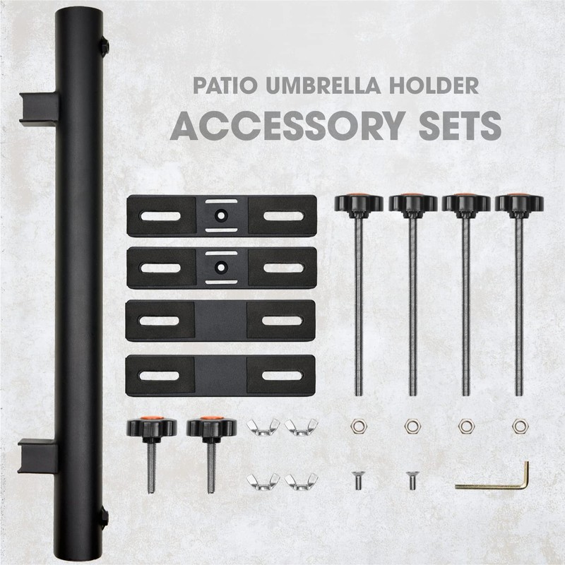 Patio Umbrella Holder, Heavy Duty Deck Umbrella Mount, Umbrella Holder