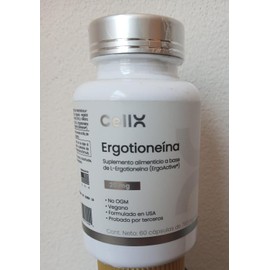 CellX | Complejo Ergotioneína 20mg | 60 Servicios | con NAD 300mg, TUDCA 100mg, Quercetina 200mg, ALA 160mg, Cúrcuma y BioPerine - Fórmula 7-en-1 de Bienestar Celular - Suplemento Alimenticio Vegano - 60 Cápsulas