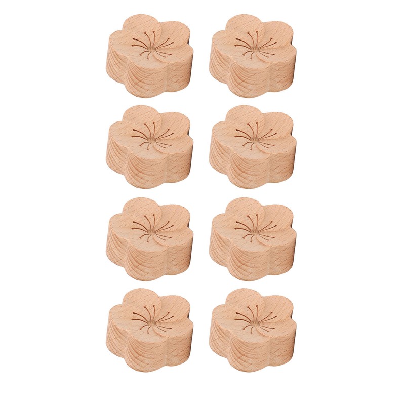 8 Pcs Essential Oil Car Diffuser Plum Flower Shape Natural