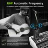 Riworal Wireless XLR Transmitter and Receiver Rechargeable Mic Adapter UHF