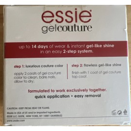 Essie Gel Couture Gel-Like Shine Nail Polish Kits, 0.46 fl oz, Mauve/Top Coat