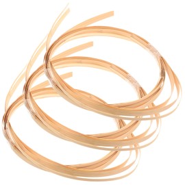 NOLITOY 3 Rolls Material Rattan Material Hand Decor Chair Cane DIY Cane Webbing Strips Yellow DIY Basket Rattan Material Rattan Skin DIY Handicraft Rattan Skin Manual