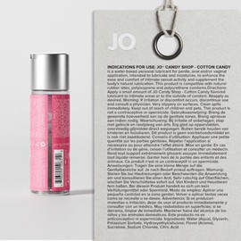 Jo H20 Flavored Candy Shop Water Based Lubricant - Cotton Candy - 2oz                                                                                 