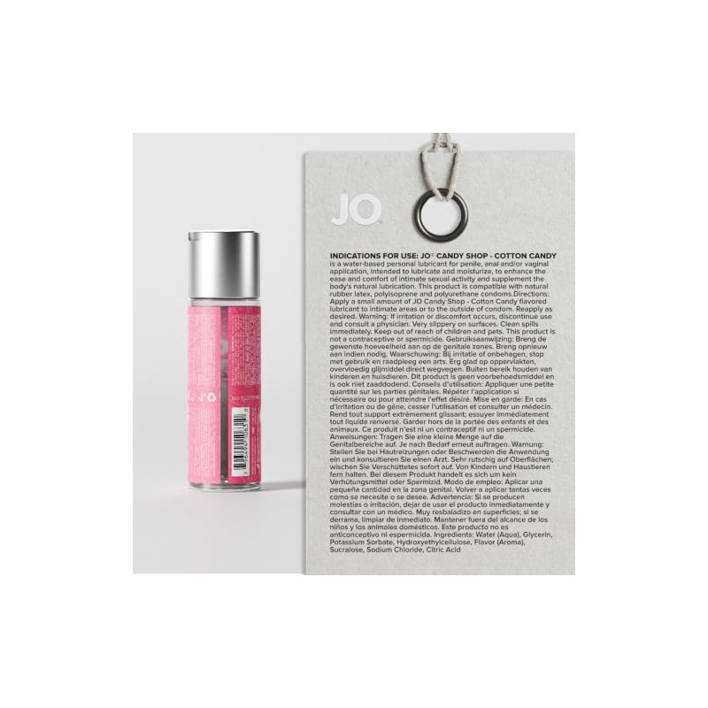 Jo H20 Flavored Candy Shop Water Based Lubricant - Cotton