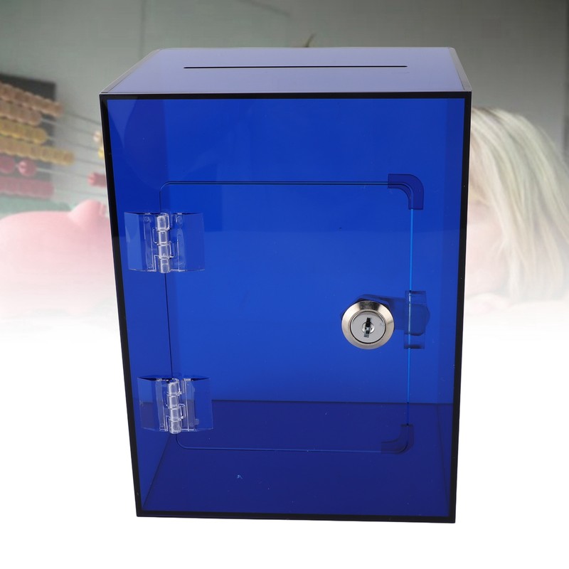 Clear Acrylic Piggy Bank for Adults Kids Openable Large Sturdy