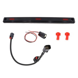 Tailgate Marker Lights w/Wire Harness pigtail connector RED Compatible with Ford 2017-2023 F250 F350 F450 F550 Super Duty Dually DRW - Center Rear Red Marker Lamp