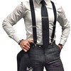 Mens Suspender Braces Unisex Tuxedo Suspenders X-Back Trouser Style Trend,