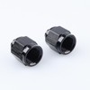 AC PERFORMANCE AN4 Black Aluminum Hardline Fitting -4 AN Female