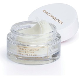 KIA-CHARLOTTA Vegan Natural Nail Polish Remover Pads, 40 Pcs