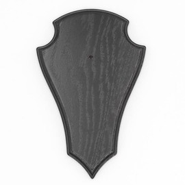 Generisch Deer Trophy Sign Pointed Oak Dark Large AF 21 cm x 13 cm