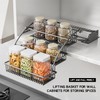 HZBL-LP 3-Tier Pull Down Spice Rack Organizer for Inside Cabinet