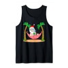 Summer Christmas in July - Tropical Santa Xmas Hawaiian Tank