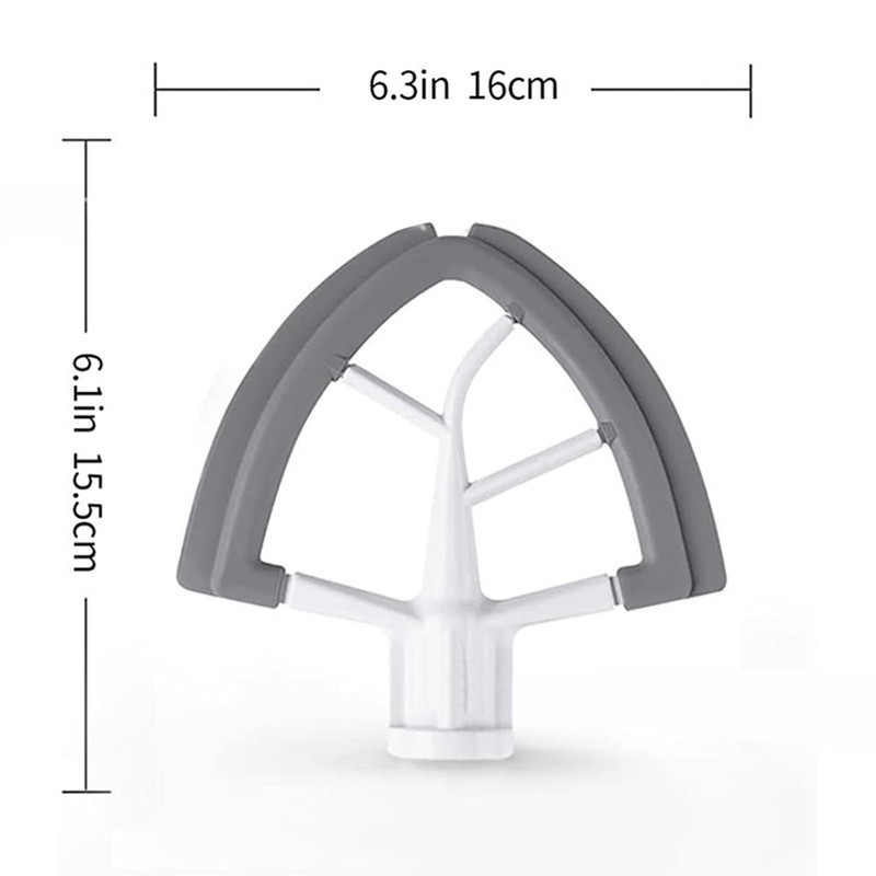 Flex Edge Beater with Flexible Silicone Edges Bowl Scraper for