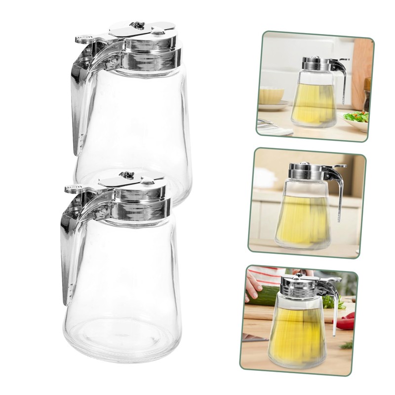 CIYODO 2pcs Condiment Dispenser Leak Sugar Dispenser Multi-Functional for Honey