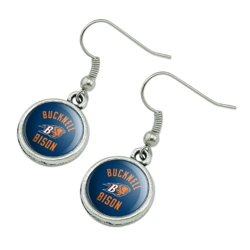 Bucknell Bison Novelty Dangling Drop Charm Earrings