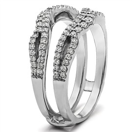Double Infinity Wedding Ring Guard Enhancer