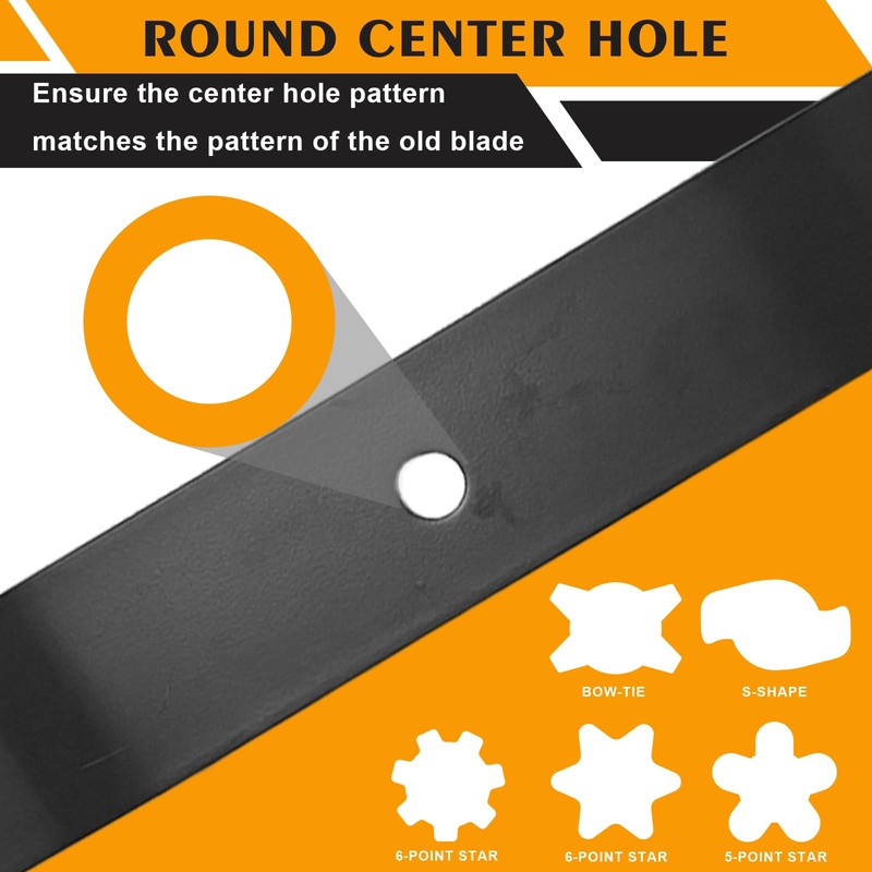 ZONEWO 09081200 High Lift Mower Blades Kit Compatible with 60"