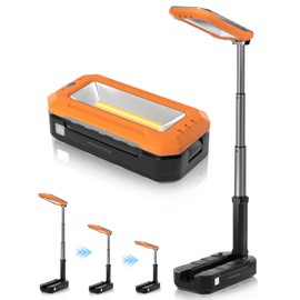 HOMECHOOSE LED Work Light, Rechargeable Work Light with Magnet Base & Hanging Hook, 7000mAh Battery, Cordless Portable Work Lights, Small Bright for Car Repairing & Mechanics, Emergency, Outdoor