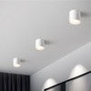 OKELI White Flush Mount Ceiling Light Fixtures for Hallway Entryway,