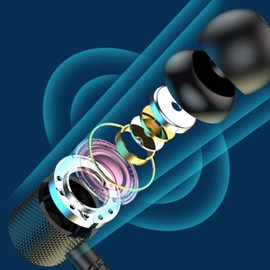 BT 5.2 Nackenbügel Ohrhörer, Kabellose Magnetische Kopfhörer, IPX5 Wasserdichter Stereo Ergonomischer Verbesserter Bass Sportkopfhörer mit Multifunktionstasten Zum Trainieren (Blau)