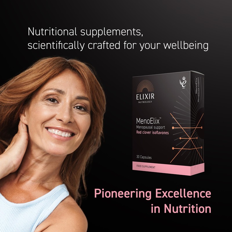 ELIXIR NUTROLOGY MenoElix™ 30 Capsules – Red Clover Extract with