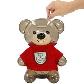 DreamsEden - Hucha con diseño de Oso de Dibujos Animados, Beige, Opaque Saving Box