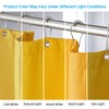 AmazerBath Waffle Shower Curtain, Bright Yellow Shower Curtain Fabric with
