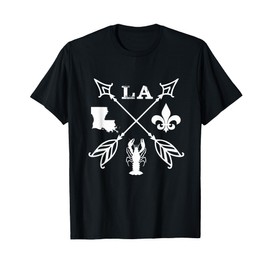 Louisiana arrow t shirt New Orleans Mardi Gras Tshirt T-Shirt