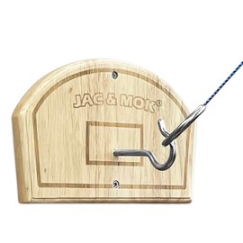 Deluxe Hook and Ring Toss Game, Outdoor Indoor Target Toss Game Set, Throwing Toys for Family, Party Games (Backboard-M)