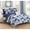 Chic Home BQS11374-AN Eliana 4 Piece Reversible Coverlet Set Embossed