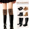 Holibanna 4 Pairs Women Boot Cuffs Winter Warm Crochet Short