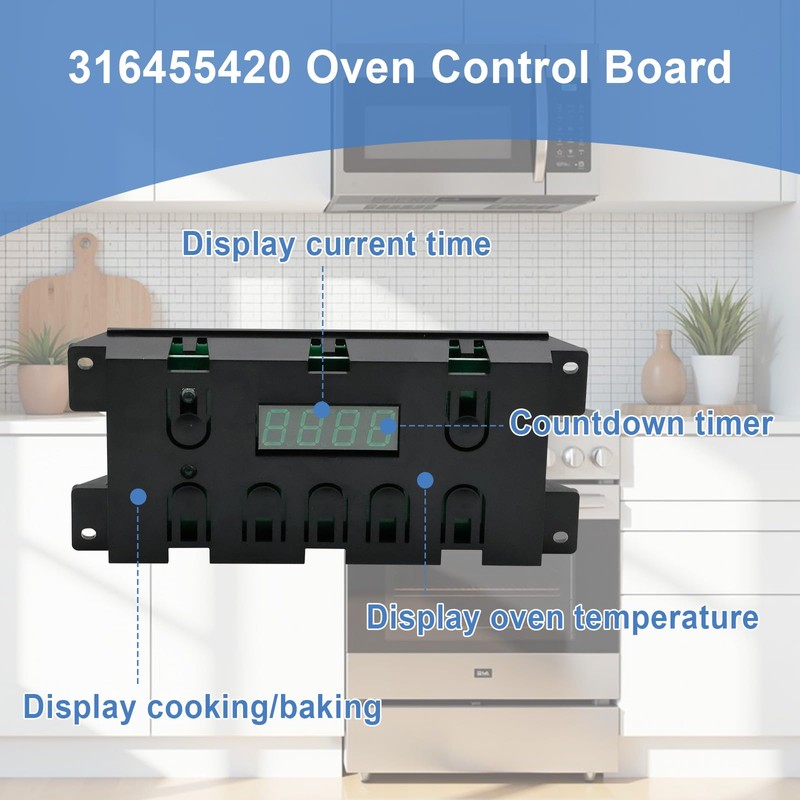 316455420 Oven Control Board Clock Compatible with Kenmore Electrolux Replacement