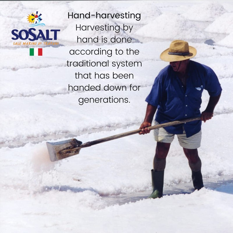 SOSALT DAL MARE DI TRAPANI Coarse Natural Sea Salt, 4