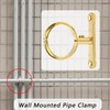 Hdtyyln 2Pcs Brass Water Pipes Clamp, Pipe Support Clamps Fit