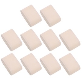 sourcing map Pack of 10 Flannel Watch Cushions for Jewellery Storage in Watch Box (2.87" x 1.73" x 1.34", Beige)