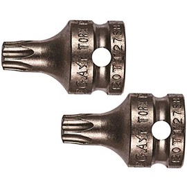 Vega TORX T40 Security Socket Bits. Professional Grade ¼ Inch Square Drive TORX T40 Tamper Proof Socket Bits. 120TT40SB-2 (Pack of 2)