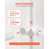 10-Pack 1\" PVC Pipe Joints Elbow Connector 4-Way PVC Fittings